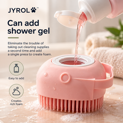 JYROL™ Silicone Pet Bath Brush