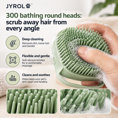 JYROL™ Silicone Pet Bath Brush