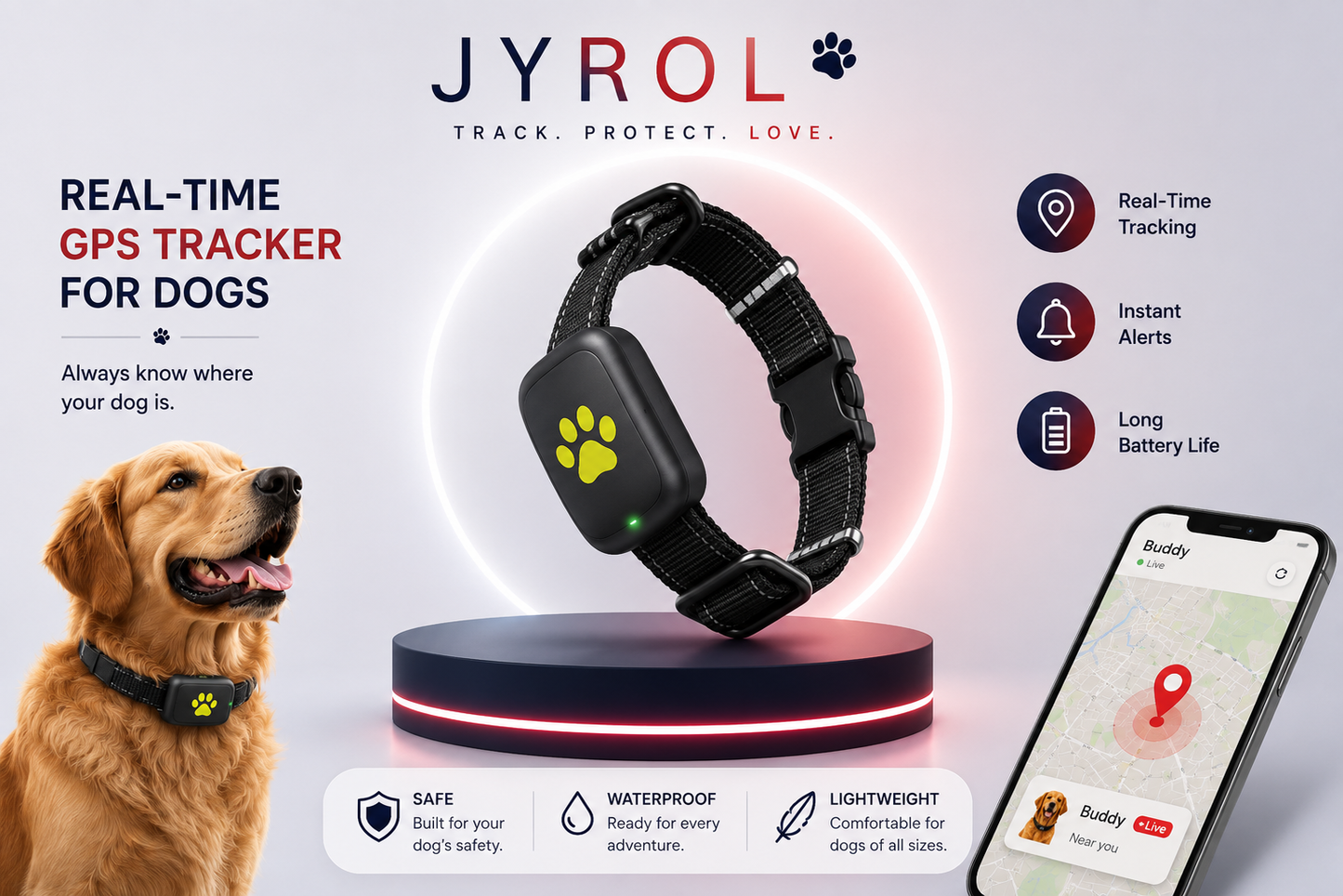 JYROL™ GPS Dog Tracker