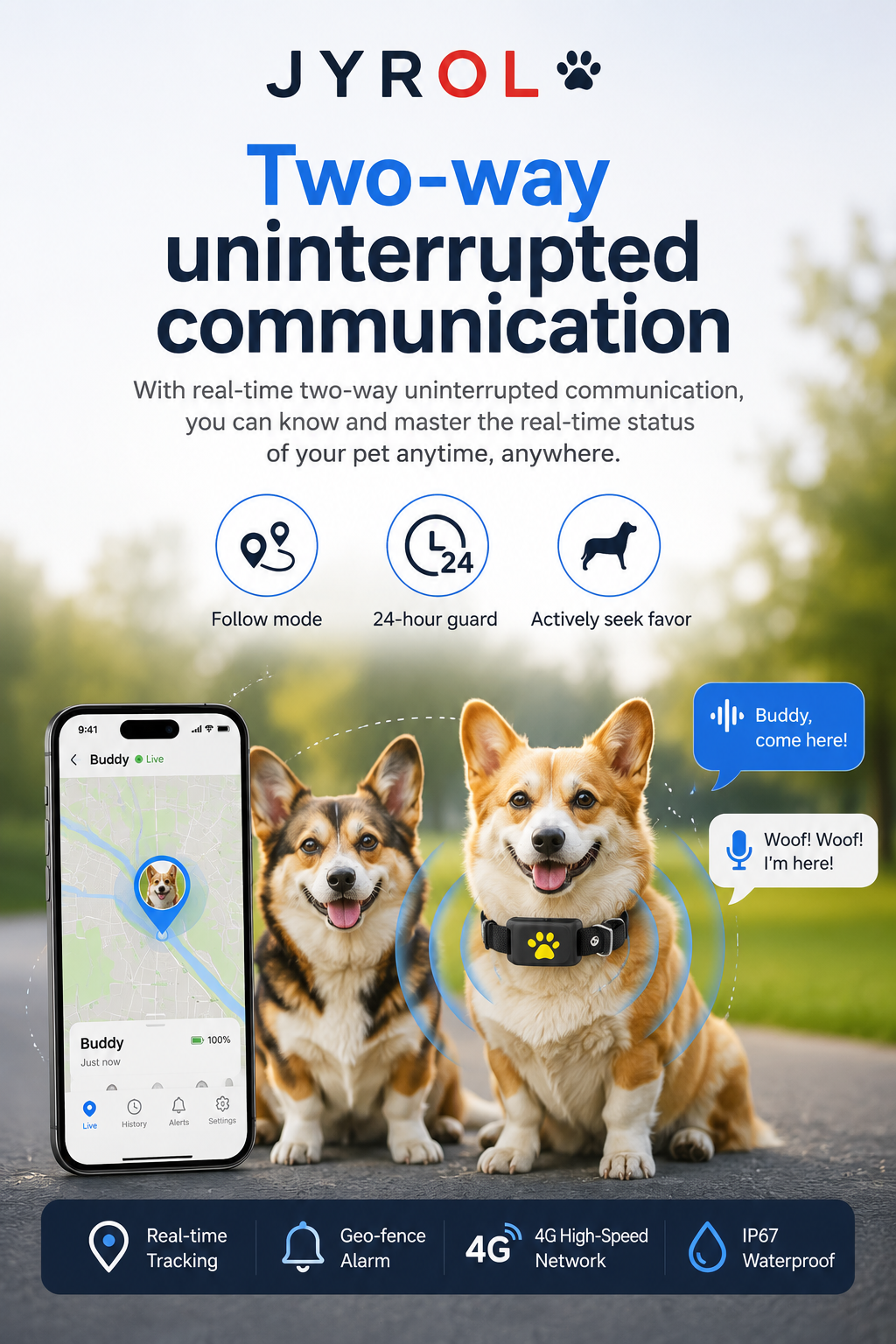 JYROL™ GPS Dog Tracker